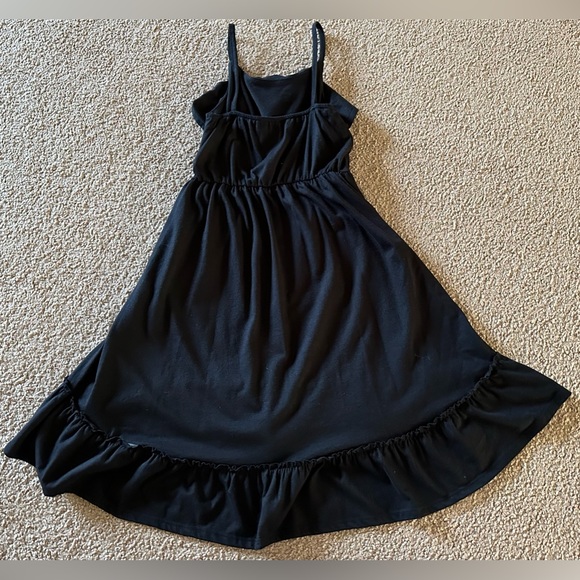 The Children’s Place Girls Fit & Flare Black Summer Ruffle Flounce Hi-Low Dress - Picture 10 of 16